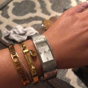 Coach silver bracelet watch